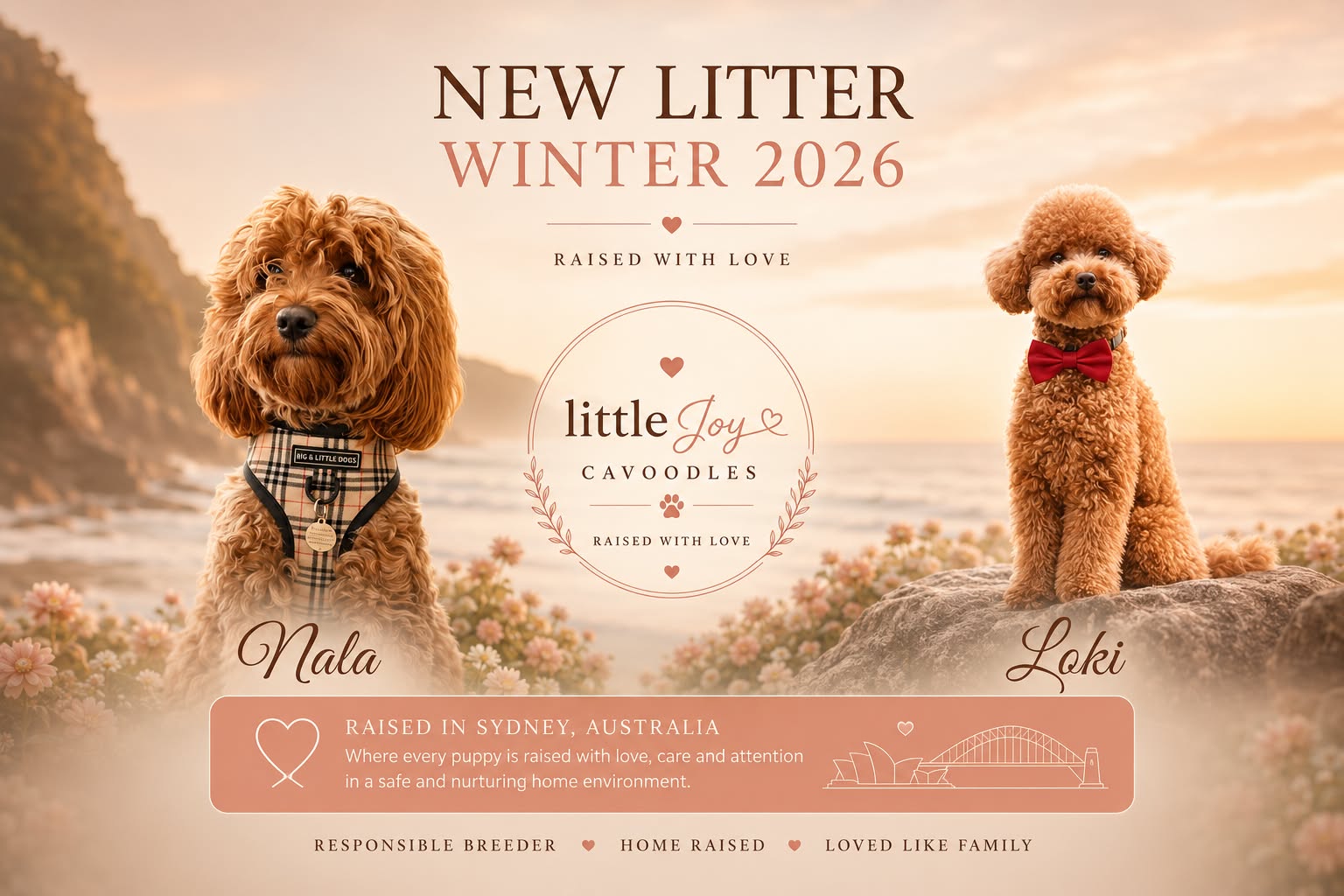 Winter 2026 Cavoodle litter together